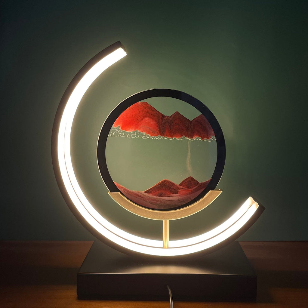 Snugly moving sand art LED lamp, additional view
